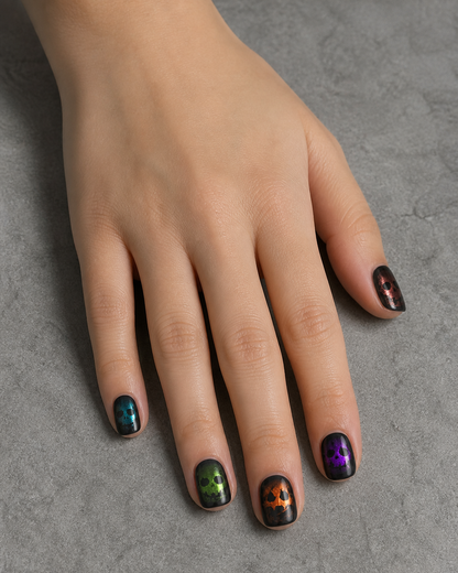 Ink Nebula | Halloween press on nails